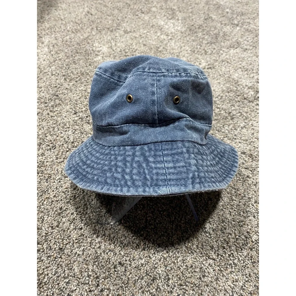 Scala Bucket Hat Kids S/M Blue Excellent Zion National Park Embroidered Cotton